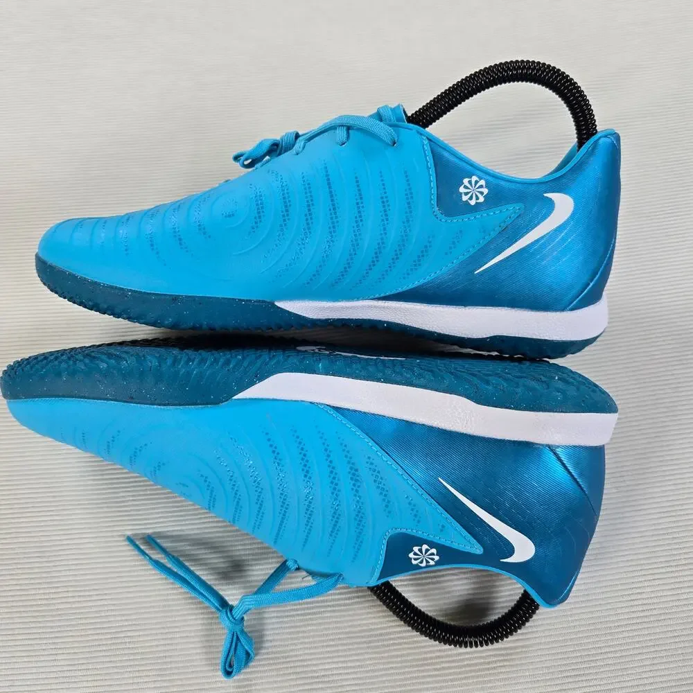 Nike Phantom GX 2 Academy IC Blue Fury White Soccer Shoe Men's Size 8